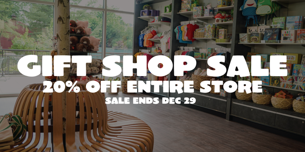 Gift shop sale - 20% off through Dec 29